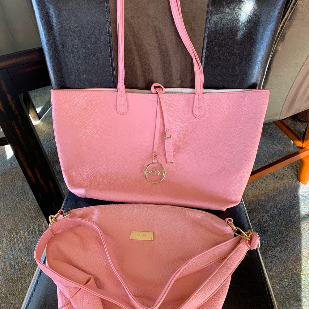 BCBG 2in1 shoulder totebag w/ matching purse